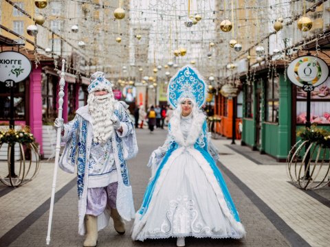 детские аниматоры клоуны Снегурочка и Дед Мороз в Краснодаре на праздник